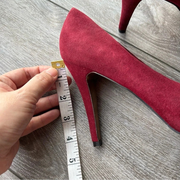 Charles David Burgundy Suede Leather  Pumps - Picture 14 of 15